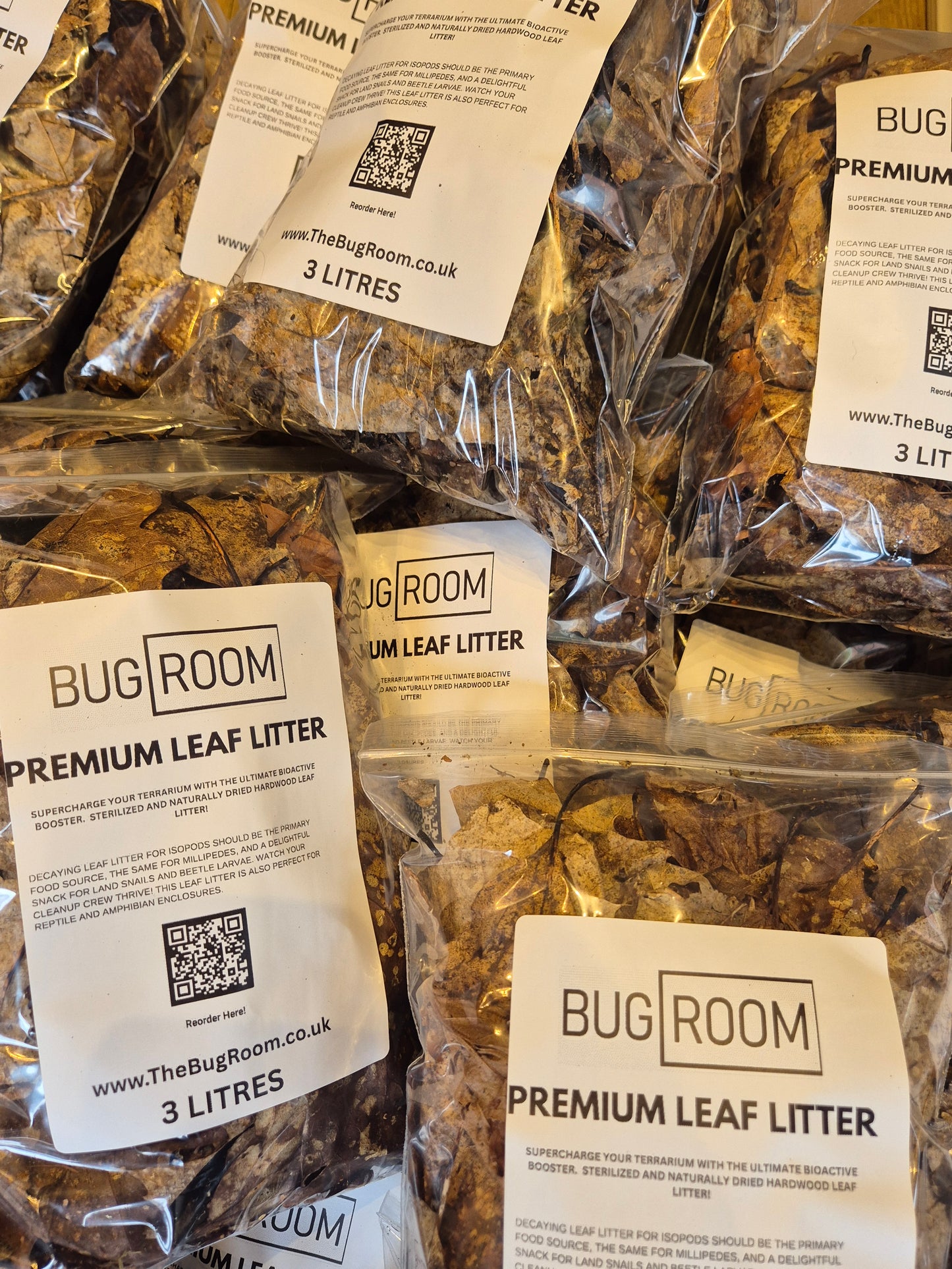Leaf Litter for Isopods, Millipedes, Snails and Reptiles